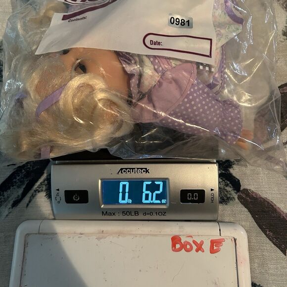 Vintage Simba My Love 90’s Baby Doll Open Close Eyes Blonde Purple Floral READ - Picture 12 of 12